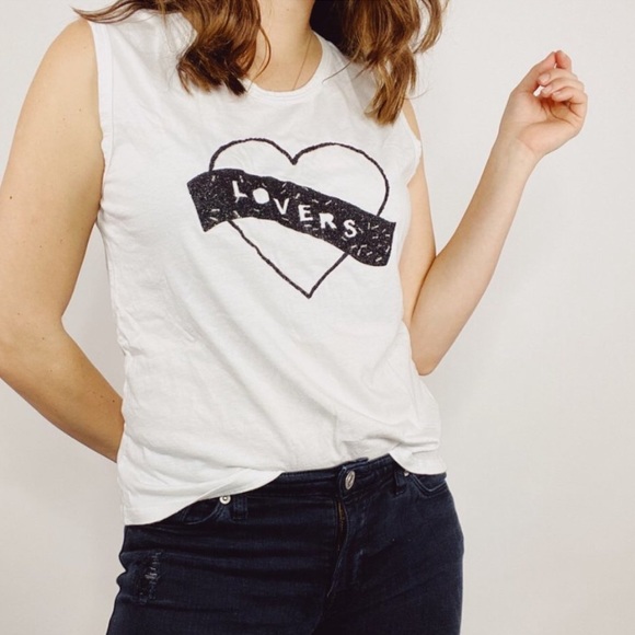 LOVERS + FRIENDS White Tank - Picture 1 of 6
